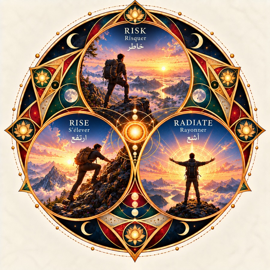 Mandala: Risk · Rise · Radiate